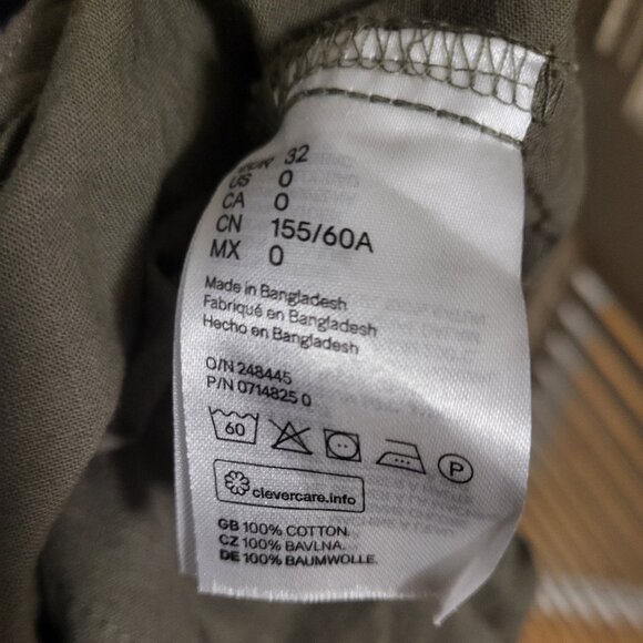 Women's Khaki Short Romper H&M Size 0 - Picture 6 of 6